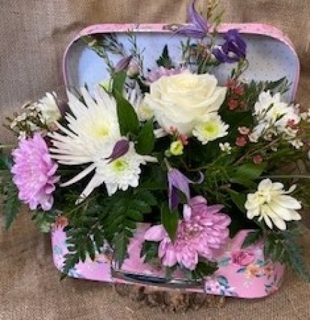 Florist choice suitcase
