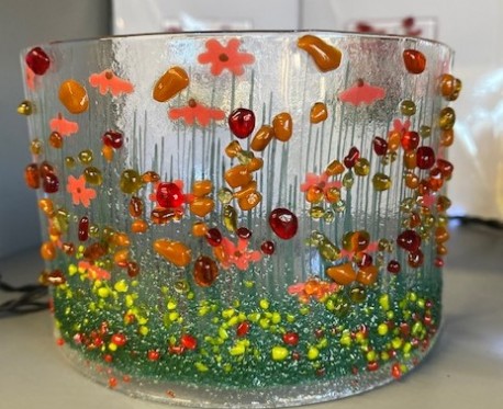 Welsh handmade glass curve